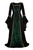 Renaissance Dress Women Plus Size Witch Dress Adult Medieval Costume Women Fairy Renaissance Costume Green and Black S