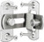 Slide Latch,Gate Bolt Lock,Bolt Sliding Door Lock, 3/4 Inch 90 Degree Right Angle Door Latch Hasp Bending Latch Barrel Bolt with Screws for Doors Buckle Bolt Sliding Lock