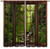Nature Tropical Landscape Curtains Jungle Rainforest Waterfall Green Tree Scenery Curtain with Rod Pocket for Room Home Decor Drapes Window Treatments 2 Panels Set 42x63in