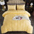 Yellow Pinch Pleat Comforter Twin(66x90Inch), 2 Pieces(1 Pintuck Comforter and 1 Pillowcase) Pintuck Comforter Set, Microfiber Down Alternative Comforter All Season Bedding Set