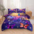 Purple Butterfly Bedding Sets,Twin Size Comforter Sets for Girls,Galaxy Butterfly Comforter Sets for Kids Girls,Blue Glitter Bedding Set with 1 Comforter 1 Pillowcase