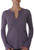Organic Pima Long Sleeve Henley (Vintage Violet, Medium)