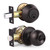 (1 Set) Keyed Alike Entry Door Knobs and Double Cylinder Deadbolt Lock Combo Set, Same Key Door Knobs and Deadbolt Set for Entrance and Front Door with Classic Oil Rubbed Bronze Finish