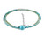 Trendy Turquoise Choker Necklace Birthstone, Natural Gemstone Beads, Dainty Handmade Jewelry, Chakra Energy Healing Crystals, 925 Silver Chain 18 inch, Gifts For Mom