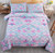 Mermaid Girls Comforter Set 3D Rainbow Scales Twin Bedding Set Durable Quilt Set for Girls Kids Comforter Rainbow Comforter Set with 2 Pillowcases Microfiber for Girls
