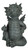 Ebros Keep Off Flip The Bird Rude Baby Dragon Sitting Statue 10" H Fairy Garden Faux Stone Resin Finish Guest Greeter Figurine