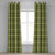 Olive Green Grommet Curtain, Quilt Pattern Traditional Scottish Design Checkered Geometrical, Decorative 2-Panel Window Drapes for Bedroom Living Room, 50" x 72", Dark Green Yellow Brown