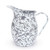 Enamelware Pitcher, 1.5 quart, Grey/White Splatter