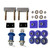 Engine Hood Hinge Pivot Bolt Kit Bushing and Mounting Bolt Kit Accessories for Peterbilt 378 379 A ssembly Universal