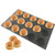 Bluedrop Silicone Hamburger Bread Forms Round Shape Bread Tray Silicone Perforated Silicone Bakery Molds Crusty Bread Bakeware