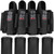 Pro 4+3 Paintball Harness Pod Pack with (4) 150 Round Bones Paintball Pods | Pod Ejection | Adjustable Elastic Velcro Belt