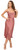 Women's Sleeveless Spaghetti Strap Satin Wedding Guest Party Dress Cocktail Evening Cowl Neck Backless Midi Formal Dresses (L, Blush Pink)