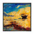 Boat At The Ocean Horizon During Sunset - Nautical & Coastal Framed Canvas Wall Art Print