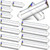 12 Pack Clear Triangular Prism Optical Glass Triangular Prism Triple Prism for Photography Effects Physics Teaching Light Spectrum Optics Prism (2.5 Inch, 6 Inch, 8 Inch)
