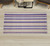 Retro Decorative Rug, Classical Vertical Stripes Pattern Texture Image Old Fashioned Display Art, Quality Carpet for Bedroom Dorm and Living Room, 2' X 5', Blue Violet