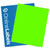 Fluorescent Green Sticker Paper, 100 Sheets, 8.5 x 11 Full Sheet Label, Inkjet or Laser Printer,