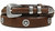 Silver Engraved Ranger Star Concho Genuine Leather Western Bison Ranger Belt (Brown, 46)