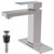 Brushed Nickel Bathroom Faucets, One Hole Bathroom Faucet with with Pop-up Drain, Single Handle Bathroom Sink Faucet Stainless Steel, Vanity Bathroom Faucet Suitable for 1 Hole or 3 Hole