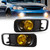 Driving Fog Lights Lamps Assembly Kit for Honda Civic 1999 2000 Fog Light Compatible with H3 12V 55W Bulbs Switch and Wiring Kit (Yellow Lens)
