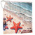 Starfish Printed Shower Curtain,Heavy Boho Fabric Shower Curtains for Bathroom,Shower Curtain Set with Hooks 72x72