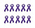 Flat Pancreatic Cancer Purple Ribbon Pins - Pancreatic Cancer Awareness Lapel Pins for Fundraisers & Awareness Events (25 Pins)