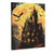 Beautiful Visual Art Aesthetics Castle Art, Dark Aesthetics, Full Moon, Horror Art, Halloween Canvas Wall Art Prints for Wall Decor Room Decor Bedroom Decor Gifts 20x26inch(51x66cm) Frame-style