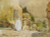 Hassam (Spring Morning, rue Mt. Cenis, Montmartre, 1889) Canvas Art Print Reproduction (9.5x12.8 in) (24x33 cm)