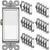 30 Pack Single-Pole Decorator Wall Light Switch, 15A 120/277V, Paddle Wall Switch, On/Off Rocker Interrupter, UL Listed, White