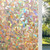 Window Privacy Film, Rainbow Window Film Decorative 3D Window Clings Non Adhesive Window Tint for Home, Stained Glass Window Film for Glass, UV Blocking, 35.4 x 157.4 inches