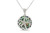 14k White Gold Over Sterling Silver Natural Abalone Shell Starfish Under The Sea Pendant Necklace Jewelry Gift