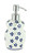 Blue Rose Polish Pottery Willow Soap Dispenser
