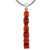 Coral Necklace Pendant 925 Sterling Silver Genuine Gemstones (20" Length) (Coral)