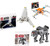 Star Wars Dark Mini Ship Pack X-Wing Fighter + Imperial Command Shuttle + Assault Walker 3 Items Bundle