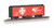 Trains - Track Cleaning 40' Box CAR - Santa FE #14112 (Shock Control) - HO Scale