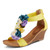 Women's Begonia Wedge Sandal Yellow Multi EU 39 / US 8.5