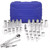 Stark 47PC Impact Socket Set, 3/8 inch Drive SAE & Metric Socket Set 90 teeth Pear Head Ratchet With Carrying Case