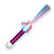Set of 12 Light Up Unicorn Fiber Optic Wands with Color Changing LED Lights