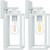 2-Pack Outdoor Wall Light Fixtures, Exterior Waterproof Wall Lanterns, Porch Sconces Wall Mounted Lighting with E26 Sockets & Glass Shades, Modern Wall Lamps for Front Door, Grey