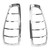 Chrome Tail Light Bezel Trim Compatible with 2004 to 2012 Chevy Colorado or GMC Canyon