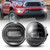 LED Fog Lights for Tacoma 2005-2011/ Solara 2004-2006/ Sequoia 2008-2015/ Tundra 2007-2013, Bumper Driving Fog lamp Kit Fog Light with Adapter Extension Harness