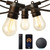 48FT LED Outdoor String Lights, Smart String Lights with Alexa, App and Remote Control, Waterproof Patio Lights with Dimmable Shatterproof Bulbs, ETL Listed, for Backyard, Party