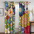 Boho Blackout Curtains, Flower Flowers Curtains for Living Room Bedroom, Thermal Insulated Grommet Drapes, Decorative Patterned Window Treatments, 63 Inch Length 2 Panels Set