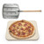 Pizza Stone PRO XL Baking Stone For Pizzas use in Oven, Grill or BBQ FREE Long Handled Anodised Aluminium Pizza Peel | Rectangular Stone 15 x 12" Inches | For Pies, Pastry, Bread, Calzone