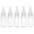 5pcs Travel Clear Empty Dropper Bottle,Plastic Bottles with Childproof Cap,Refillable Squeeze Bottle for Oil Paint Liquid Glue(10ml)
