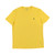 Polo Ralph Lauren Mens Crew Neck T-Shirt (Yellow/Navy Pony, X-Large)