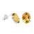 Yellow Citrine Stud Earrings Oval Cut Gemstone Earrings 925 Sterling Silver prong Set Earrings Stud Jewelry Gift For Sister.