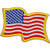 EagleEmblems PM0114 Patch-Flag USA,Wavy,Gold (2.25x3.25'')