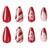24pcs/Set Christmas Press On Nails Wearable Almond French Tip Adult False Nail Nail Decoration Nail Acrylic Nails French Tip Press On Nails Almond Short 24pcs/Set Christmas Press On Nails Wearable Almond French Tip Adult False Nail Nail Decoration Nail Acrylic Nails French Tip Press On Nails Almond Short
