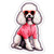 Miniature Poodle Sticker Souvenir Window Decal Vinyl Small Waterproof for Water Bottle Mug Passport Book Scrapbook Notebook Laptop Tumbler Skateboard Computer Phone Size 4" Funny Gift