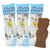 Christmas Frosty Shaped Candy Bars, Double Crisp Milk Chocolate Candies, Stocking Stuffer Gifts, 3 Ounces, Pack of 3 (Snowman)